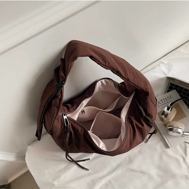 New Comfortable and Versatile Texture Hobo Bags Women Crossbody Bags Large Capacity Lightweight Casual Storage Bags Fashionable