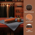1PC Wooden Handle Horse Hair Shoe Brush Leather Shoe Care Polishing Cleaning Brush For Leather Boots Sneakers Shoes Maintenance