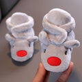 Winter New Cute Cartoon Baby Booties Boy Girl Boots Cotton Soft-Sole Non-Slip Warm Toddler First Walkers Infant Crib Shoes
