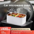 Durable Car Microwave Oven 1.8L 12V24V Water-Free Heating Multifunctional Vehicle Cooking Pot