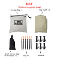 Black Coating Tarp Block 99% UV Ourdoor Camping | SAMAG