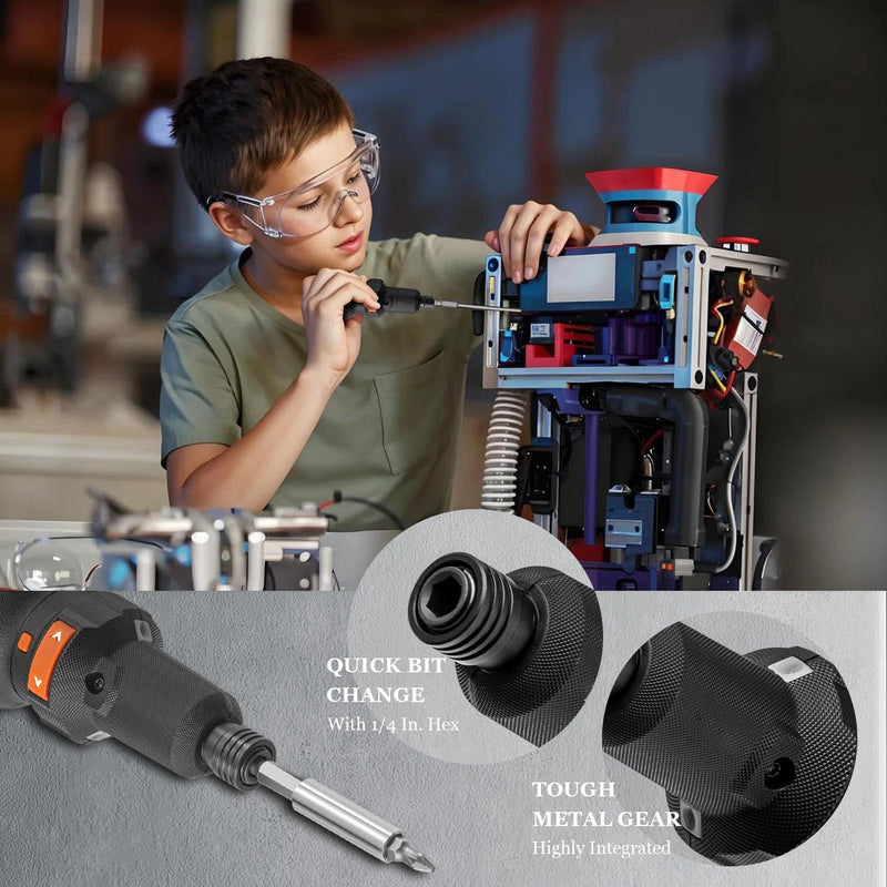 Cordless Electric Screwdriver Rechargeable 800mah Lithium Battery Mini Drill 3.6V Power Tools Set Household - View 4 | SAMAG