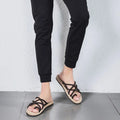 All Match EVA Outer Wear Shoes Personality Soft Braided Rope Flats Slippers Beachwear Anti Slip Home Slides Sandals Beach