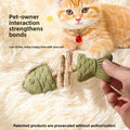 Cat Toy Fish Bone Shape Silvervine Stick Natural Wooden Chew Toy for Kitten Teething Interactive Play