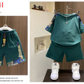 Korean Clothes for Children Boys T-shirt Shorts 2-piece | SAMAG
