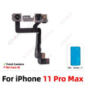 100% Test Top Small Proximity Ambient Light Sensor Front Camera Flex Cable For iPhone 11 Pro X Xr Xs Max 6 6s 7 8 Plus SE 2020