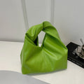 New PU Leather Tote Bags for Women Luxury Niche Design Hobo Bag Women Handbag Simple Pleated Stylish Clutch Bag