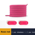 Elastic Shoe Laces Buckle Lock No Tie Shoelaces Sneakers Flat Woven Shoelace without Ties Kids Adult Rubber Bands for Shoes