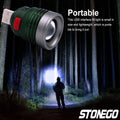 Mini Portable USB Flashlight Zoomable 3 Modes Bright Aluminum Alloy Power Bank Torch Light