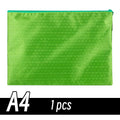 A4/A6 Pencil Bag Zipper Pouch Document Puzzle Bag Waterproof Zip File Folders Pencil Case Storage Bags School Office Supplies