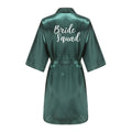 Wedding Party Team Bride Robe With White Letters Kimono | SAMAG