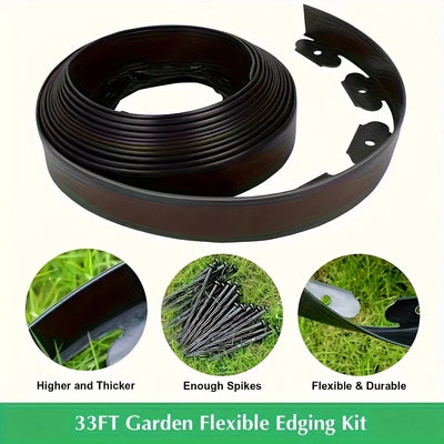 No Dig Landscape Edging Kit, Flexible Plastic Garden | SAMAG