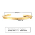 Vnox Vintage Stainless Steel Bangle for Men Women Mobius Twisted Cuff Bracelet Unisex Casual Pulseira - Visuel 13 | SAMAG