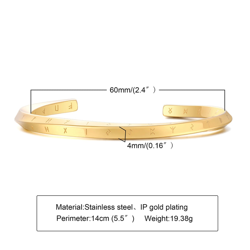 Vnox Vintage Stainless Steel Bangle for Men Women Mobius Twisted Cuff Bracelet Unisex Casual Pulseira - Visuel 13 | SAMAG
