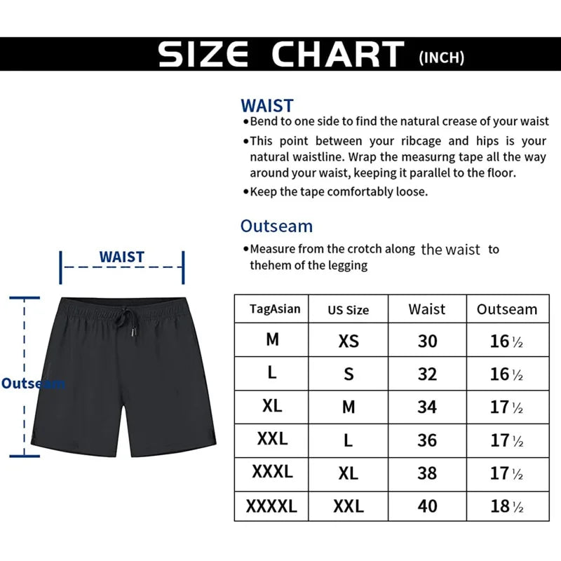 Summer Men's Swim Trunks Beach Shorts Elastic Closure | SAMAG
