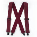 Deepeel Fashion 5cm Wide Adults Men's Suspenders Adjust Elastic Strap X - type 4 Clips Male Braces - Visuel 13 | SAMAG