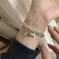 VENTFILLE 925 Sterling Silver Thai Silver Bracelet for Women Vintage Geometric Heart Love Lucky Punk Jewelry 2023 New Dropship