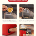 Electric Portable Popcorn Maker Fully Automatic Home Popcorn Popper Hot Air Popcorn Machine Healthy No Oil Mini Popcorn Maker
