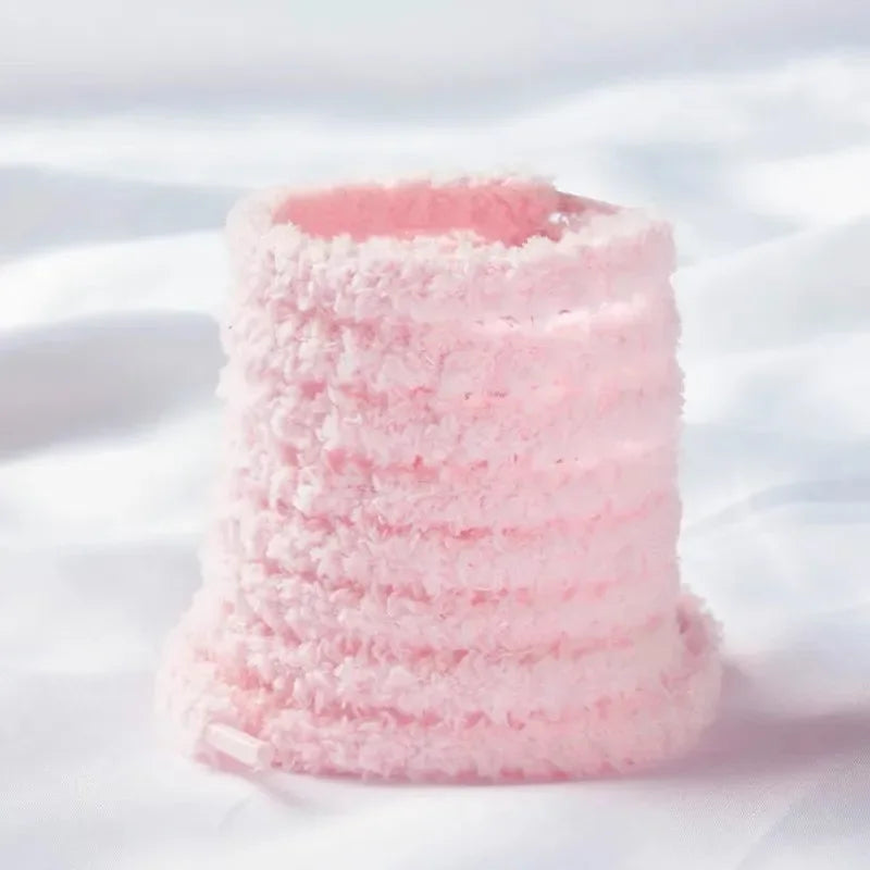 1Pairs Winter Autmn New Cute Wide Flat Plush Soft Pink White Black Shoelaces 120cm Women Men Shoes Laces Sneakers Accessories