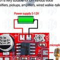 1~3PCS DC 5V-12V Micro Electret Amplifier MIC Condenser Mini Microphone Amplifier Board
