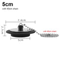 1Pcs Durable Rubber Tub Stopper With Chain Universal Bath Tub Drain 4/4.3/5cm With Hanging Ring Bathtub Plug Bathtub Accessories