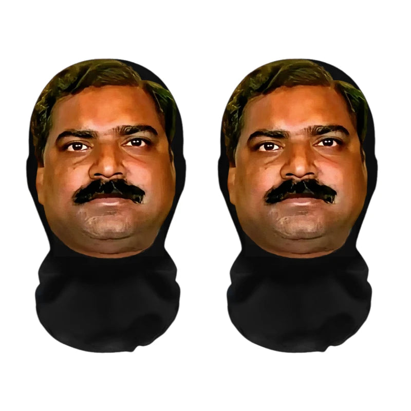 1-2Pcs 3D Party Realistic Mask Headgear, Indian-style Abstract and Funny Cosplay Mask, Essential Equipment for Party
