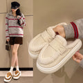 Winter Fluffy Women's Slippers Home Fuzzy Fur Luxury Designer Woman Shoes Indoor Flat Plush Elegant Fashion Footwear Soft Sole