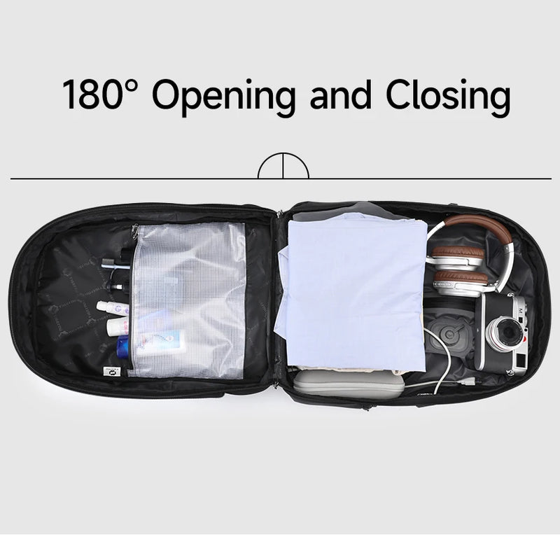 Tigernu Vacuum Backpacks Compression Travel Backpacks 15.6-17 Laptop Backpack Men TSA Anti Theft Backpacks Expandable Schoolbag
