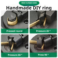 Metal Ring Bending Machine for Jewelry Making Gold Silver Copper Round Forming Rolling Press Tool Kit for DIY Crafts