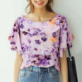 ZANZEA Summer Women Chiffon Blouse Elegant Ruffle Short - View 7 | SAMAG