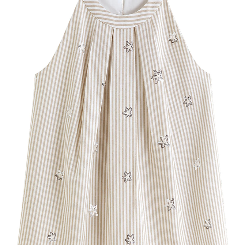FSLE【Premium Series】 Summer Women's Striped Embroidered - View 7 | SAMAG