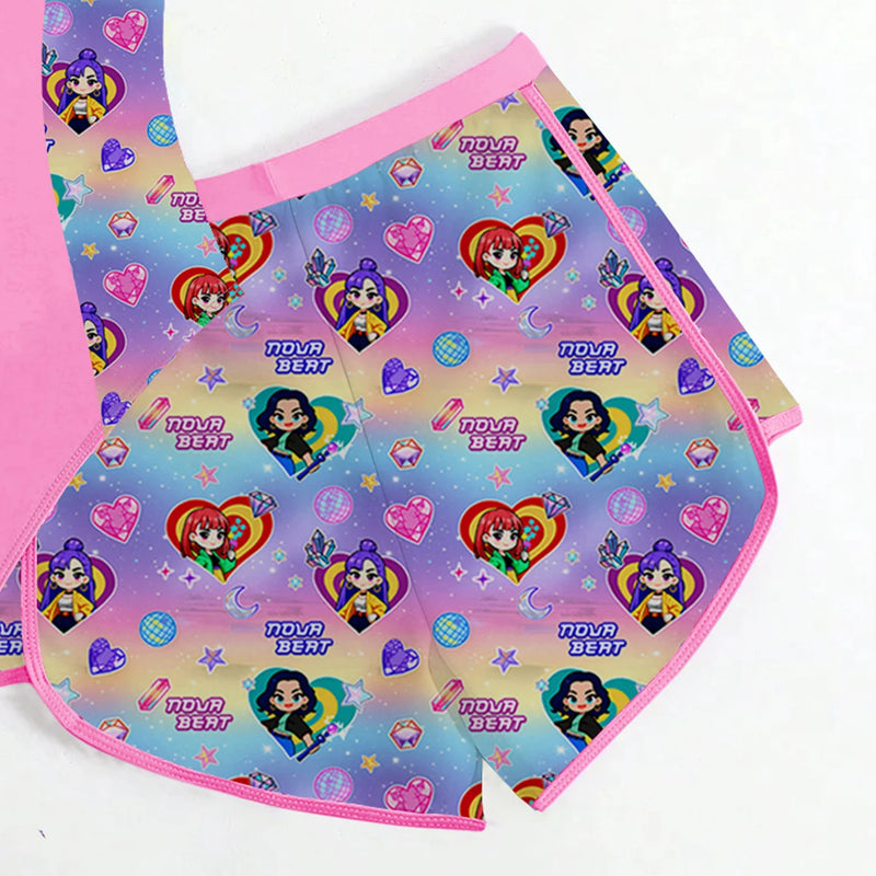 Kids Girls 2 - Piece K - POP Anime Print UPF 50+ One - View 5 | SAMAG