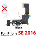 OEM Bottom USB Mic Board Quick Charger Dock Connector Charging Port Flex Cable For iPhone SE 1 2 3 6 6s Plus + Sticker