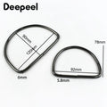 1-10Pcs D Ring Shape Metal Handles Replacement DIY Handbags Bags Purse for Making Women Bag Belt Hardware Accessories