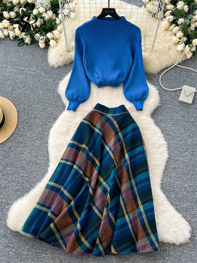 SINGREINY Fashion Spring Knitted Two Pieces Sets Women | SAMAG