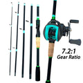 Lure Fishing Rod Combo 1.8/2.1m Carbon Spin/Cast Travel | SAMAG