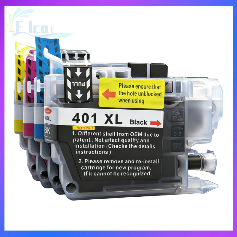 LC401 LC401XL Ink Cartridge For Brother LC 401 LC 401XL 401 Compatible For Brother MFC-J1010DW MFC-J1012DW MFC-J1170DW Printer