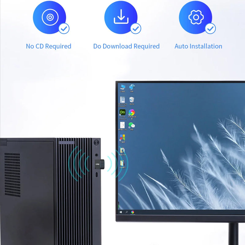 Comfast 1300Mbps Wifi Adapter Dual Band 2.4&5.8G USB3.0 Receive Para PC RTL8812BU /Launch for Windows Mac - Visuel 4 | SAMAG