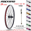 ROCKBAO Mountain Bike Wheelset 24/26/27.5/29inches Disc Brake 4Bearings 7-12speed Quick Release 29er MTB Bicycle Wheel