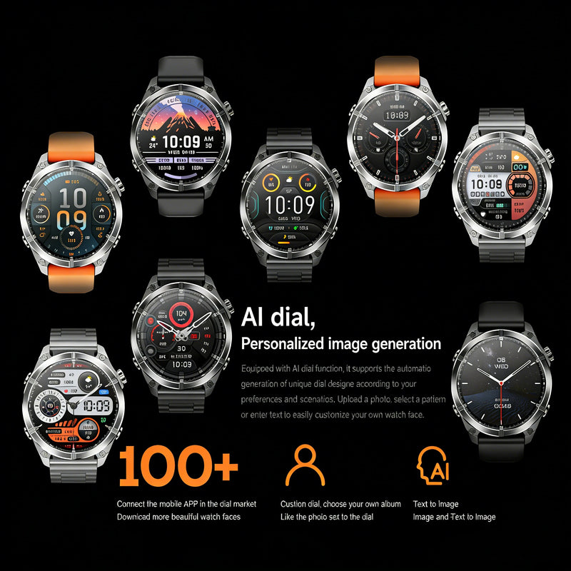 HD300 Smart Watch AMOLED Path 5.4Bluetooth Chat AI GPT Waterproof NFC Health Watches Bluetooth Call Travel Diving Smartwatch
