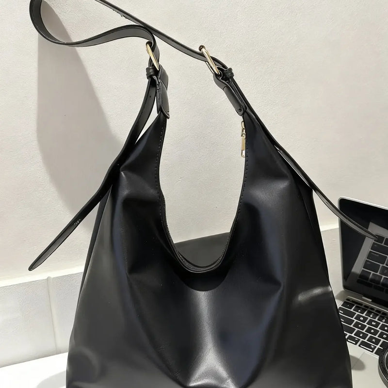 Large Capacity Solid Color Women's Shoulder Bag, Multifunctional Crossbody Bag, Women's Shoulder Tote Bag, Large Capacity Crossbody Tote Bag, Casual Work Bag