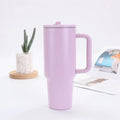 40oz Stainless Steel Thermos Cup with Straw Portable Car Cup Large Capacity Travel Mug Cup Water bottle 1200ml Coffee Mugs