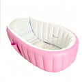 Inflatable Bathtub Pool for Baby 0-6 Months, Portable Blow Up Tub with Non-slip Base & Sitting Support for Toddler Bathing