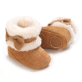 Baby Learning Walk Shoes, Warm Lined Velvet Bow Winter Infant Cotton Boots, Cozy Footwear for Baby Girls 0-18 Months