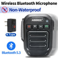 ABBREE Walkie Talkie Wireless Bluetooth Microphone Speaker MIC Waterproof For Baofeng UV-21 Quansheng UV-K6 Retevis Radios