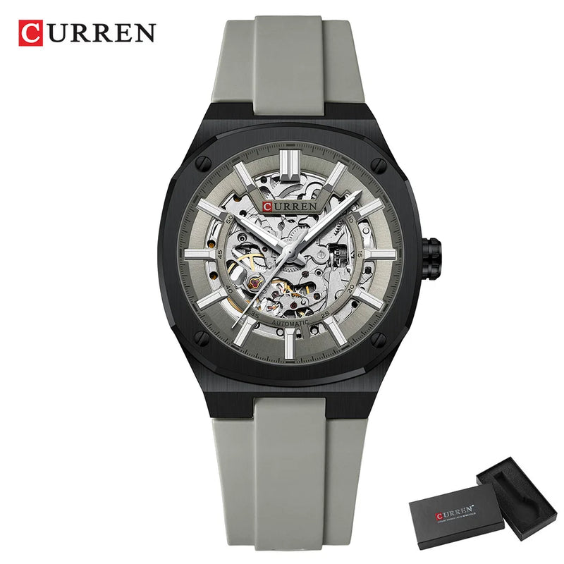 2025 CURREN New Men Mechanical Watch Luxury Sapphire Glass Automatic Watch 41MM Stainless Steel Watch for Men