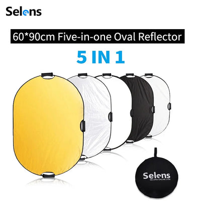 Selens Collapsible Reflector Board Oval Portable Light | SAMAG