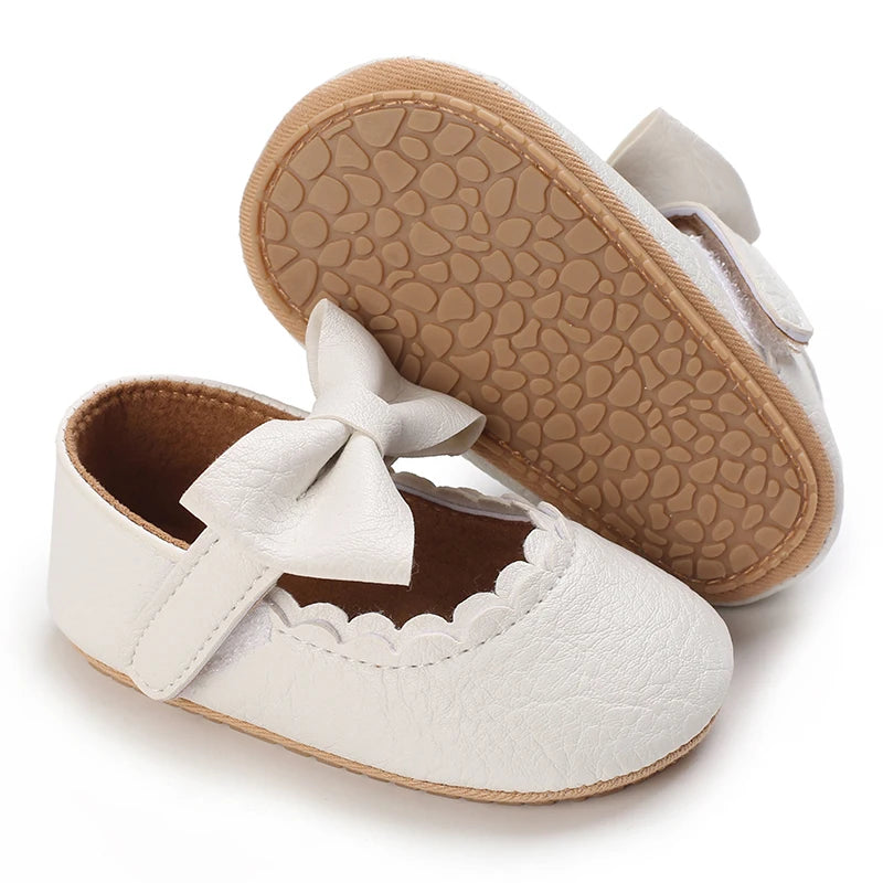 NEW Baby Baptist Shoes Girl Boy Shoes Lace Rubber Sole Anti-slip Toddler First Walkers Infant Crib Shoes Newborn Girl Moccasins