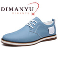 DIMANYU Men Casual Derby Shoes Lace‑Up Business Casual Men's Oxford Shoes Comfort Male Daily Walking Dress Footwear