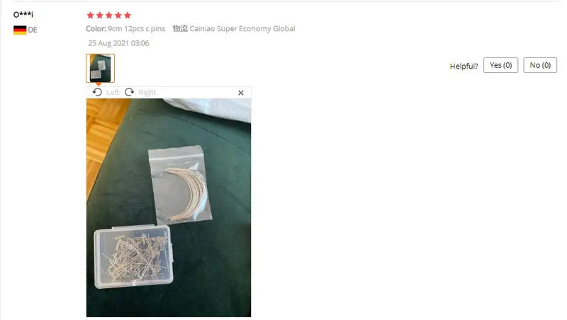 Alileader Wholesale Curved Needle For Hair Weaving Cap Wigs Needles For Hair Extension 12Pcs/Pack 6Cm/9Cm C-Type Needles Tools